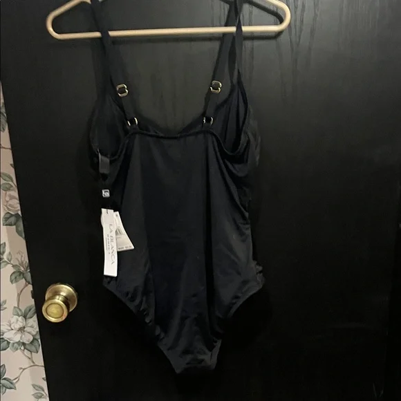 👙SWIMSUIT 🩱 SUMMER La Blanca Classic Black One-Piece Swimsuit - Picture 3 of 8